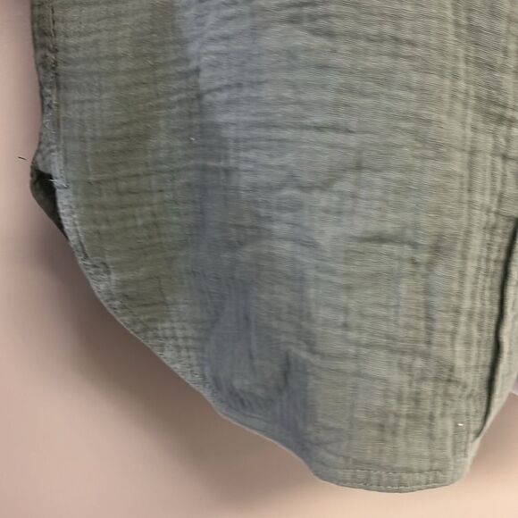 J. Crew Women’s Green Long Sleeve Super Soft Cotton Button Down Shirt- Size 6 - Picture 6 of 14